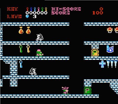 キャッスルエクセレント ファミコンソフト カセットのみ (端子清掃済