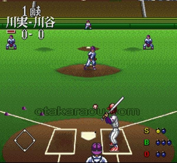 甲子園3 スーパーファミコンソフト / 起動確認済み プレイ画面 / 甲子園 Super Famicom Game Gameplay Screenshot