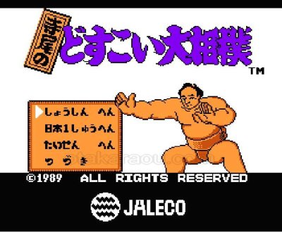 寺尾のどすこい大相撲 ファミコンソフト / 起動確認済み プレイ画面 / Terao no Dosukoi Oozumou Famicom Game Gameplay Screenshot