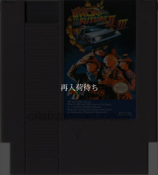 BACK TO THE FUTURE PART II & III（バックトゥーザフューチャー2.3） NESソフト / 端子清掃済み 動作確認済み / BACK TO THE FUTURE PART II & III NES Game Tested & Working