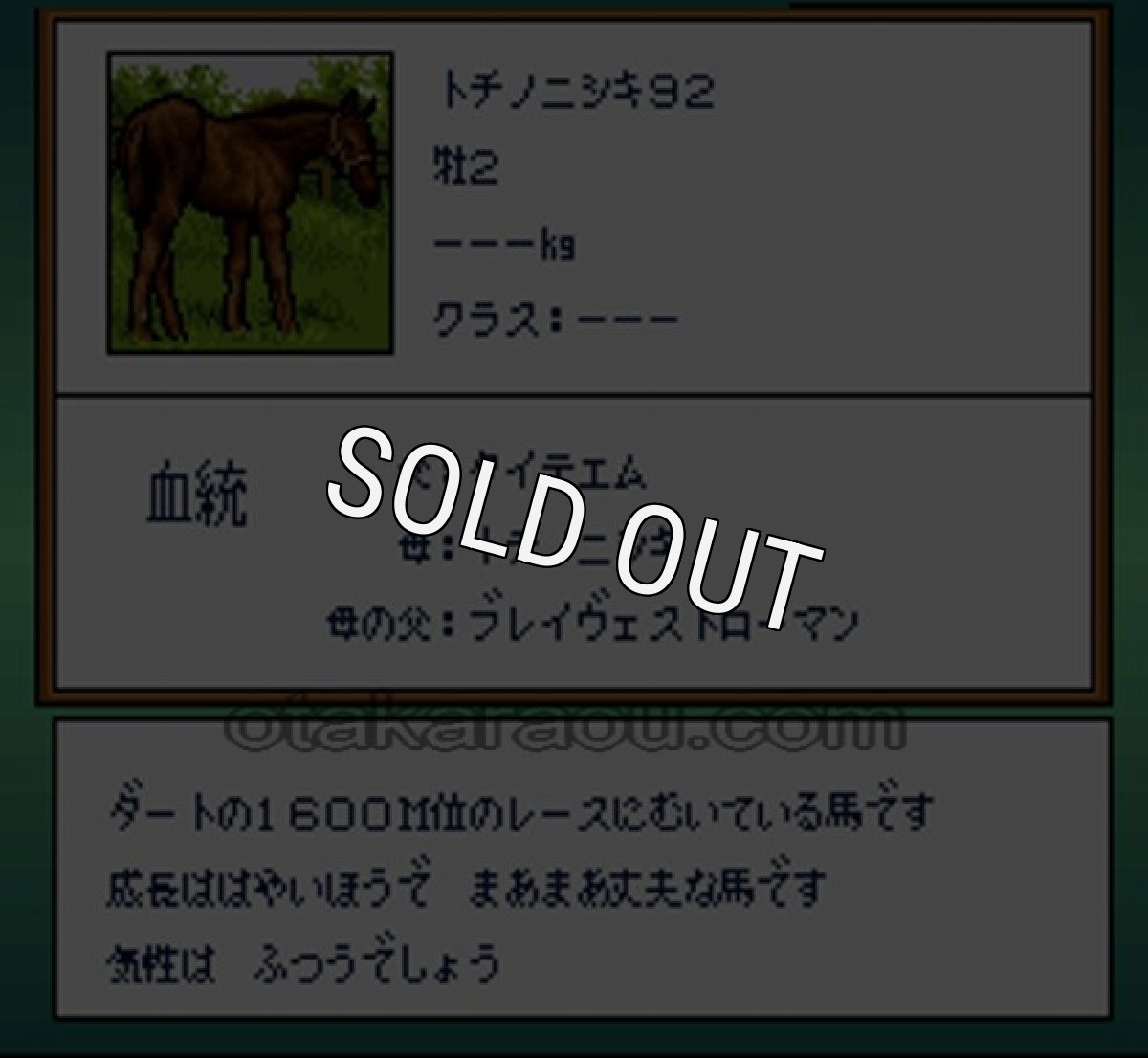 スーファミソフト サラブレッドブリーダー