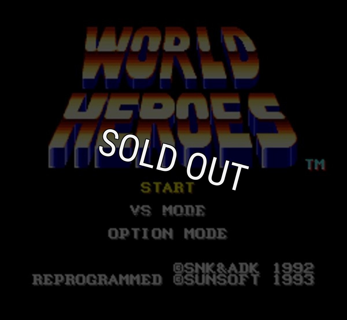 SFC ROM ワールドヒーローズ