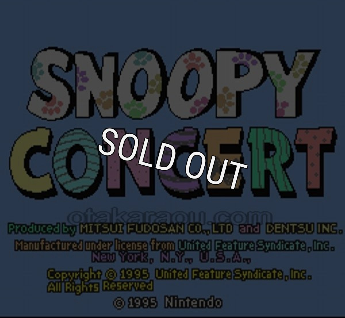 スーパーファミコンソフト画像 スヌーピーコンサート