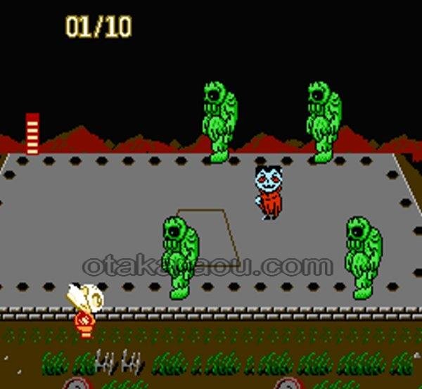 スプラッターハウス ファミコンソフト / 起動確認済み プレイ画面 / Splatterhouse Famicom Game Gameplay Screenshot