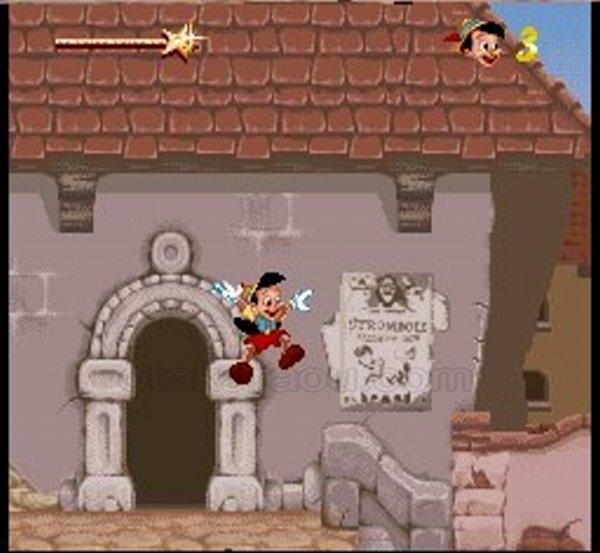 ピノキオ スーパーファミコンソフト / 起動確認済み プレイ画面 / Pinocchio Super Famicom Game Gameplay Screenshot