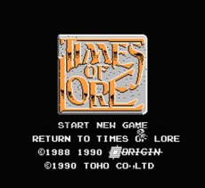 ファミコンソフト 名作 タイムズ・オブ・ロア