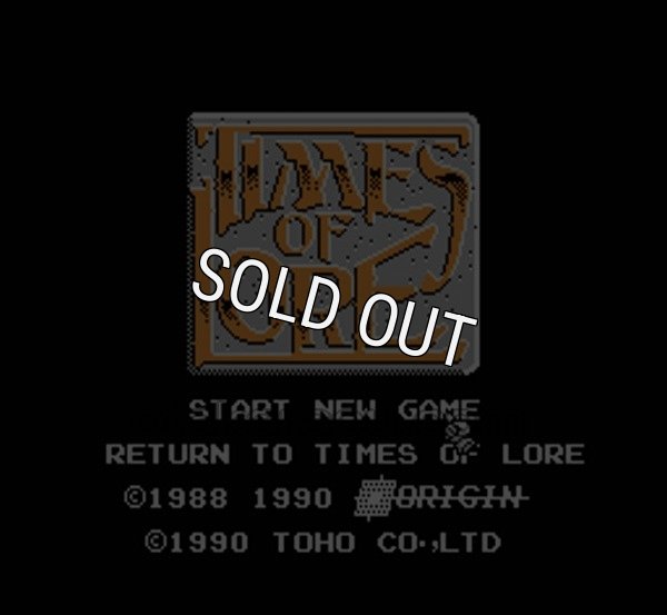 ファミコンソフト 名作 タイムズ・オブ・ロア