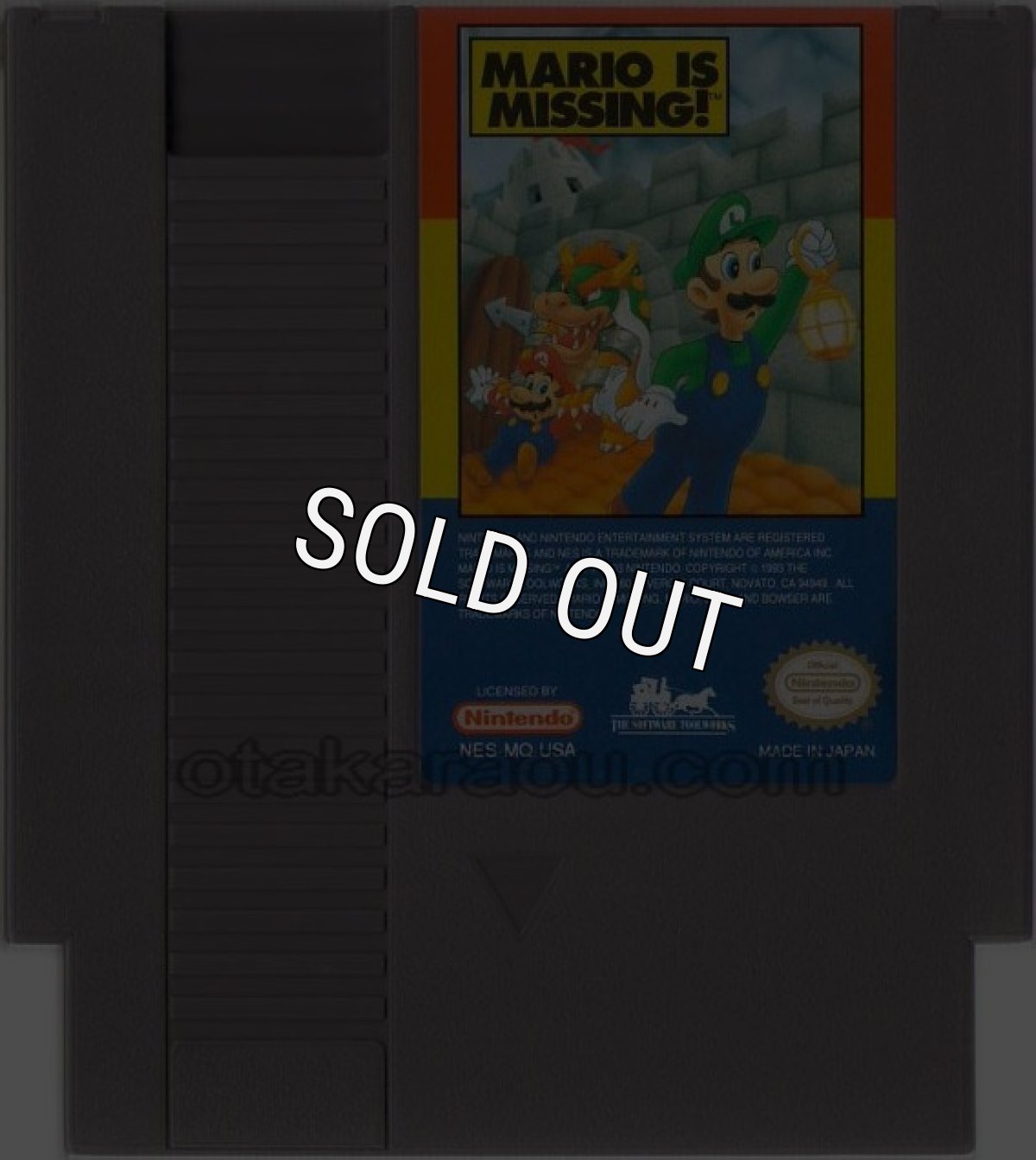 NESソフト 販売 MARIO IS MISSING!