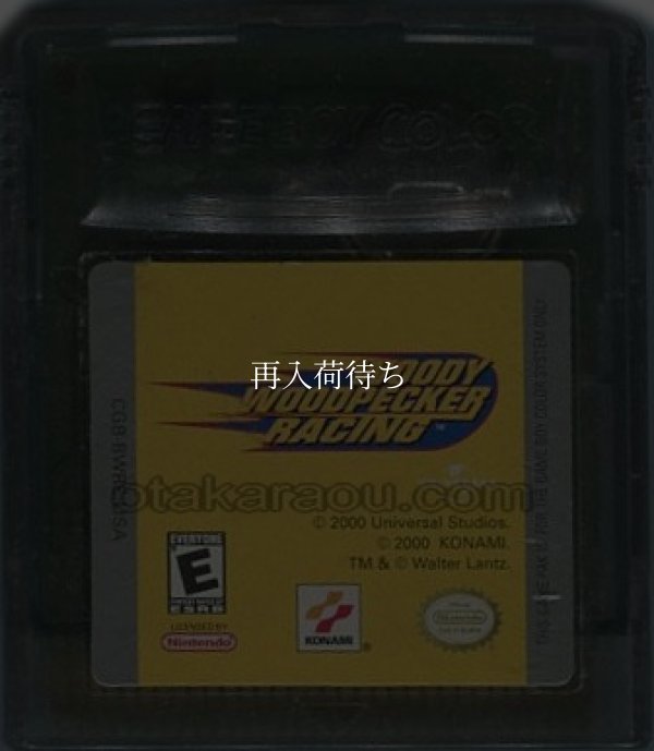 海外 ゲームボーイカラーソフト WOODY WOODPECKER RACING