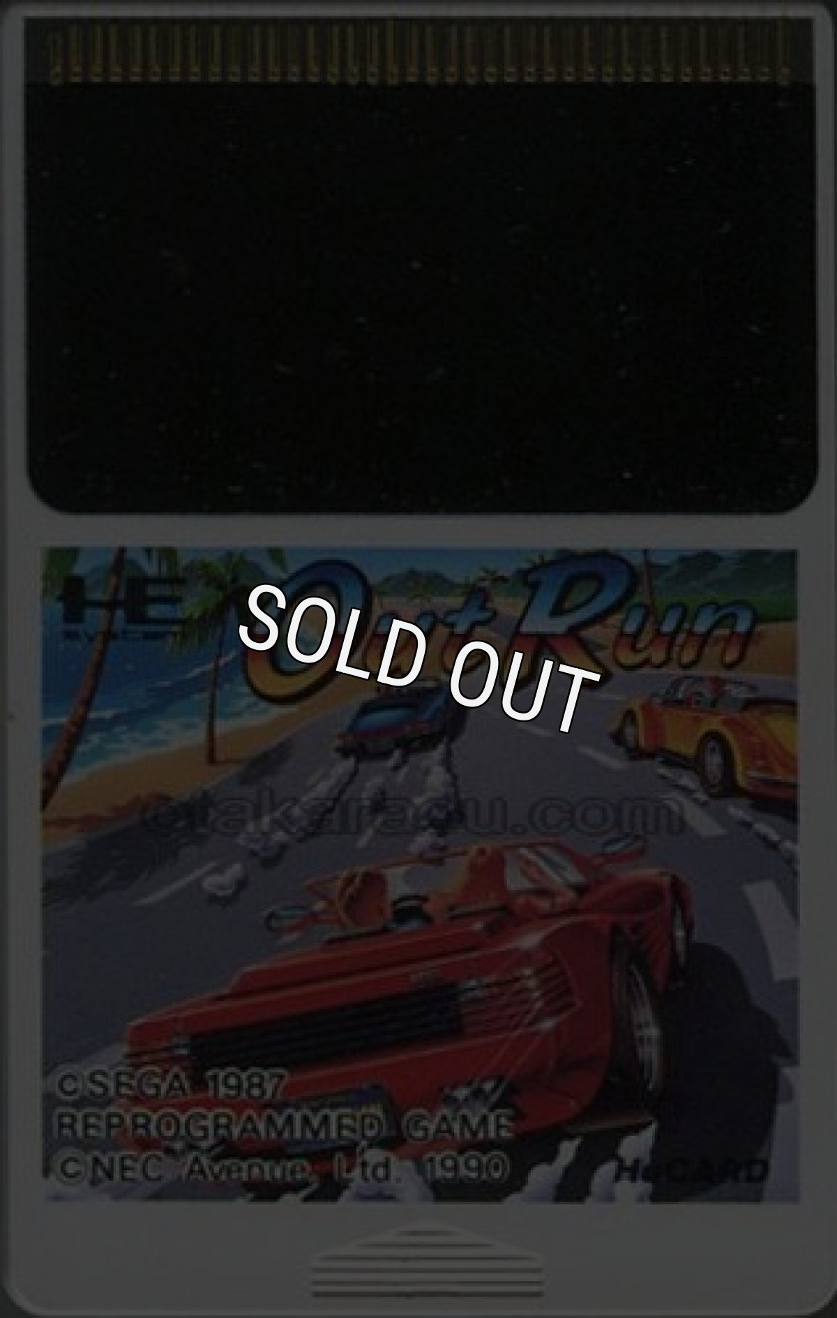 PC-engine card アウトラン(Out Run)