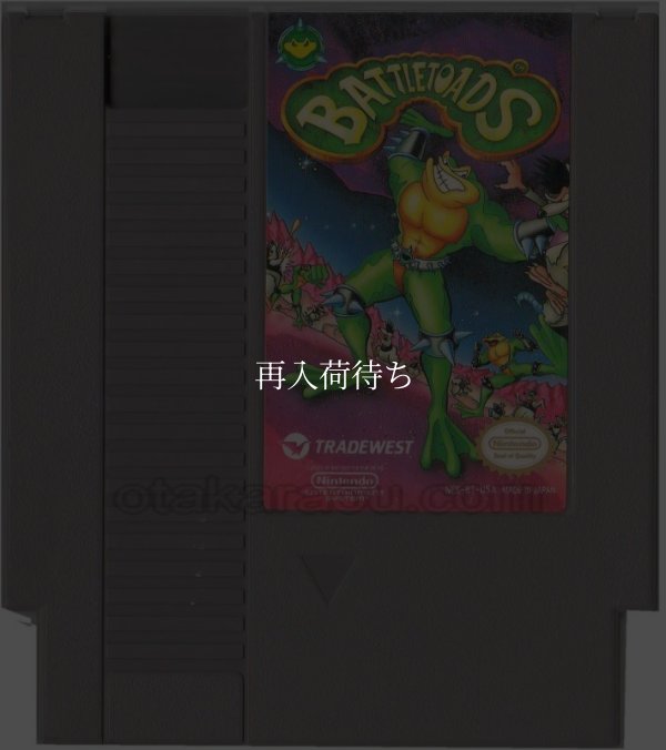 BATTLE TOADS(バトルトード） NESソフト / 端子清掃済み 動作確認済み / BATTLE TOADS NES Game Tested & Working
