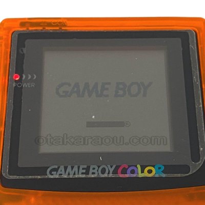 ゲームボーイカラー本体 (クリアオレンジ&クリアブラック) 【ゲームボーイ】 / 各部詳細画像 コンディションチェック / ゲームボーイカラーConsole System for Game Boy - Detailed Condition Inspection