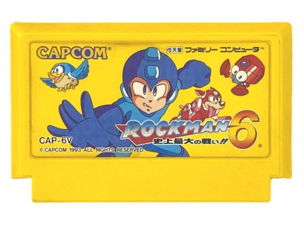 NES ROCKMAN6 MEGAMAN6 Famicom