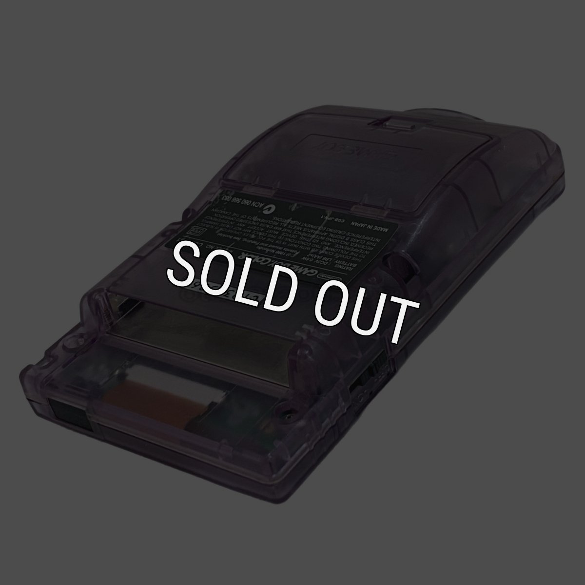 ゲームボーイカラー本体 (クリアパープル)