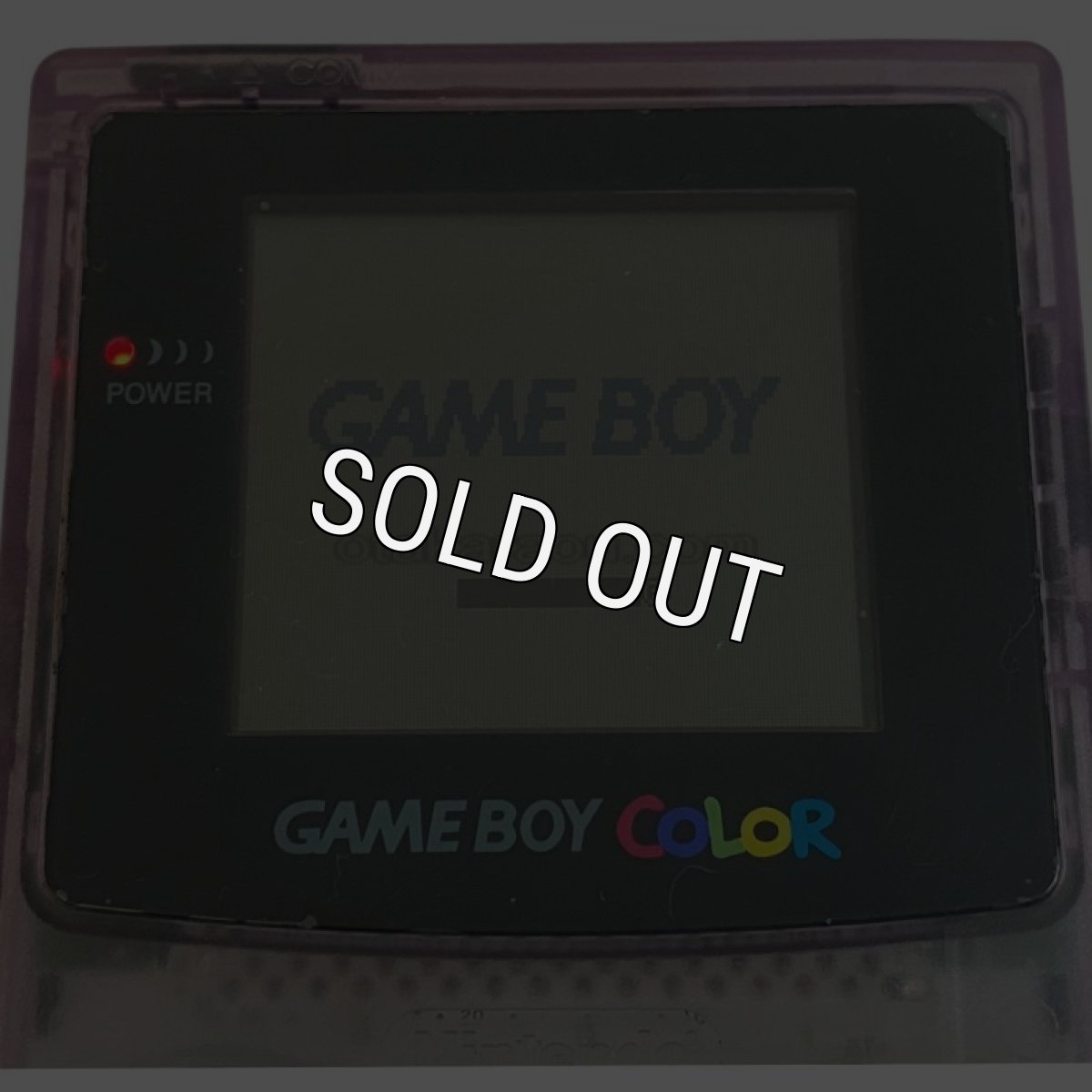 ゲームボーイカラー本体 (クリアパープル)