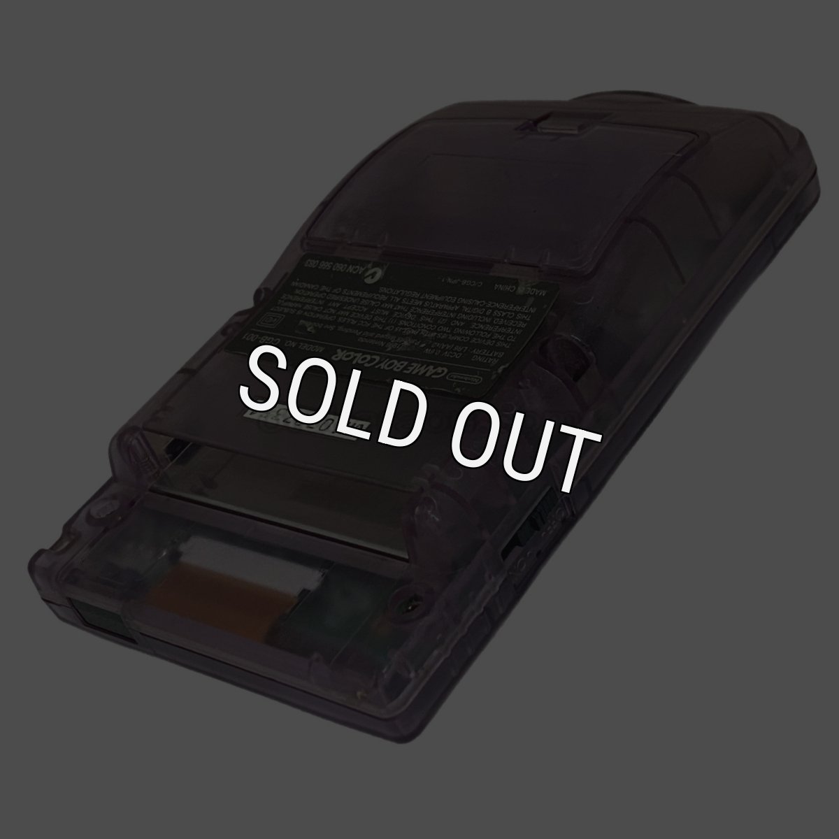 ゲームボーイカラー本体 (クリアパープル)