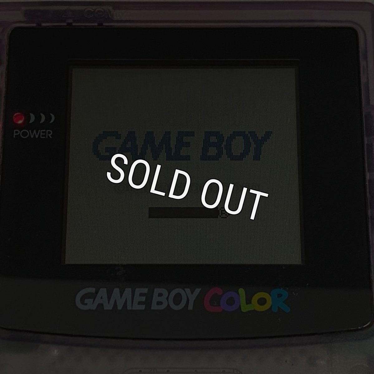 ゲームボーイカラー本体 (クリアパープル)