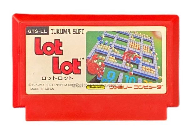 ロットロット ファミコンソフト / 端子清掃済み 動作確認済み / Lot Lot Famicom Game Tested & Working