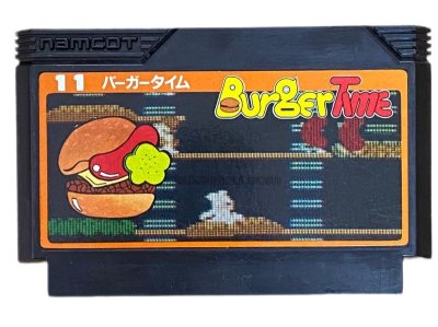 バーガータイム ファミコンソフト / 端子清掃済み 動作確認済み / BurgerTime Famicom Game Tested & Working