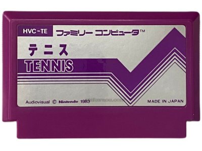 テニス（文字） ファミコンソフト / 端子清掃済み 動作確認済み / Tennis Famicom Game Tested & Working