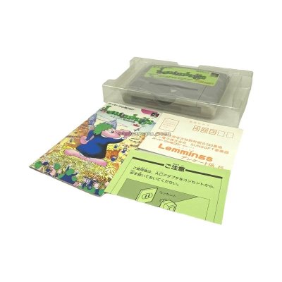 レミングス　　-3 スーパーファミコンソフト / 起動確認済み プレイ画面 / Lemmings Super Famicom Game Gameplay Screenshot