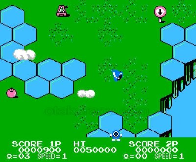 ツインビー3 ファミコンソフト カセットのみ (端子清掃済) 中古・通販