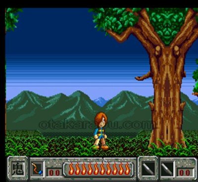 ゲゲゲの鬼太郎 復活!!天魔大王 スーパーファミコンソフト / 起動確認済み プレイ画面 / ゲゲゲの鬼太郎 復活天魔大王 Super Famicom Game Gameplay Screenshot