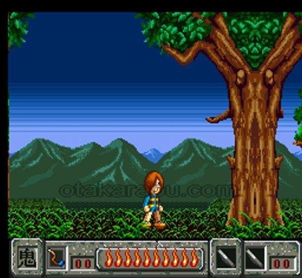 ゲゲゲの鬼太郎 復活!!天魔大王 スーパーファミコンソフト / 起動確認済み プレイ画面 / ゲゲゲの鬼太郎 復活天魔大王 Super Famicom Game Gameplay Screenshot