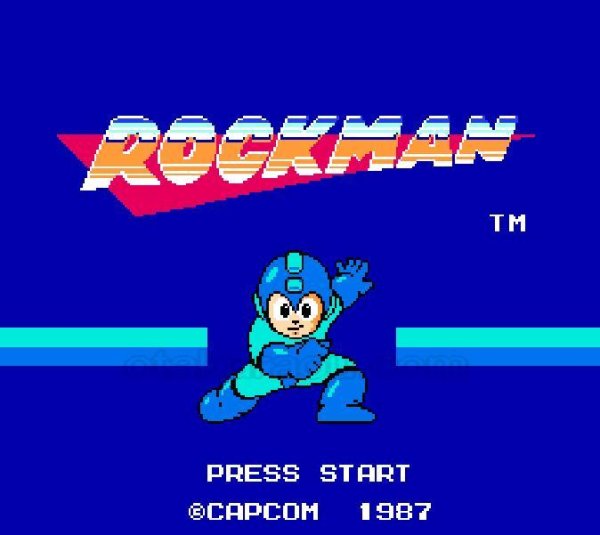 ロックマン ファミコンソフト / 起動確認済み プレイ画面 / Mega Man (Rockman) Famicom Game Gameplay Screenshot