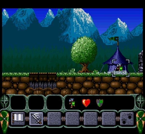 ロイヤルコンクエスト スーパーファミコンソフト / 起動確認済み プレイ画面 / Royal Conquest Super Famicom Game Gameplay Screenshot