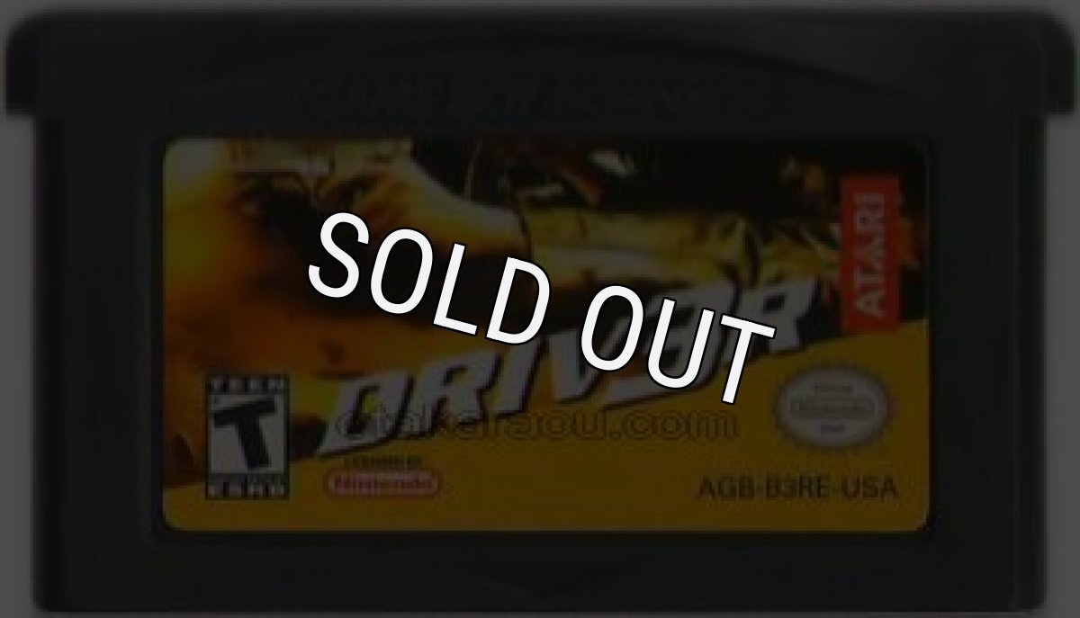 海外版 ゲームボーイアドバンスソフト DRIV3R(Driver 3)
