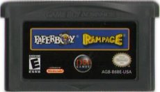 海外版 ゲームボーイアドバンスソフト PAPERBOY/RAMPAGE(ペーパーボーイ/ランペイジ)