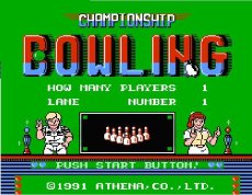 ファミコンソフト 名作 チャンピオンシップボウリング