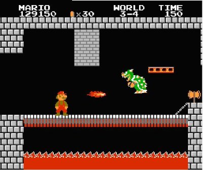 スーパーマリオブラザーズ ファミコンソフト / 起動確認済み プレイ画面 / Super Mario Bros. Famicom Game Gameplay Screenshot