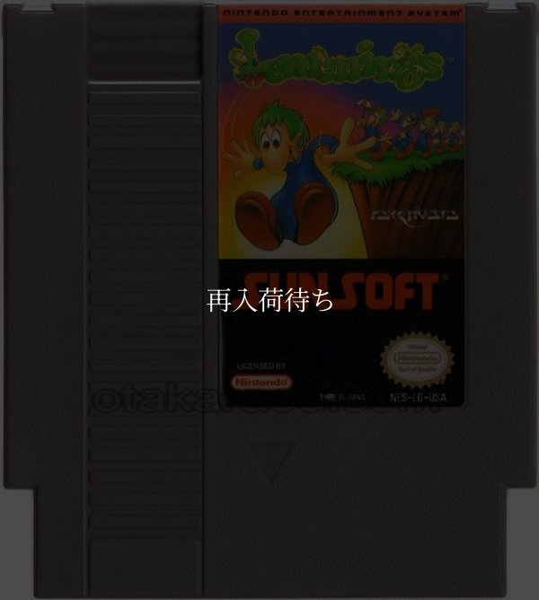 Lemmings（レミングス） NESソフト / 端子清掃済み 動作確認済み / Lemmings NES Game Tested & Working