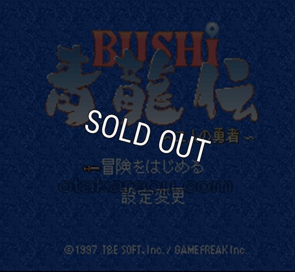 SFC名作 BUSHI 青龍伝 二人の勇者