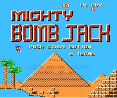 マイティボンジャック ファミコンソフト / 起動確認済み プレイ画面 / マイティボンジャック Famicom Game Gameplay Screenshot