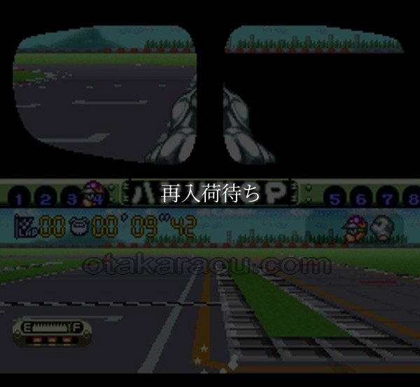 バイク大好き! 走り屋魂 スーパーファミコンソフト / 起動確認済み プレイ画面 / Bike Daisuki Hashiriya Damashii Super Famicom Game Gameplay Screenshot