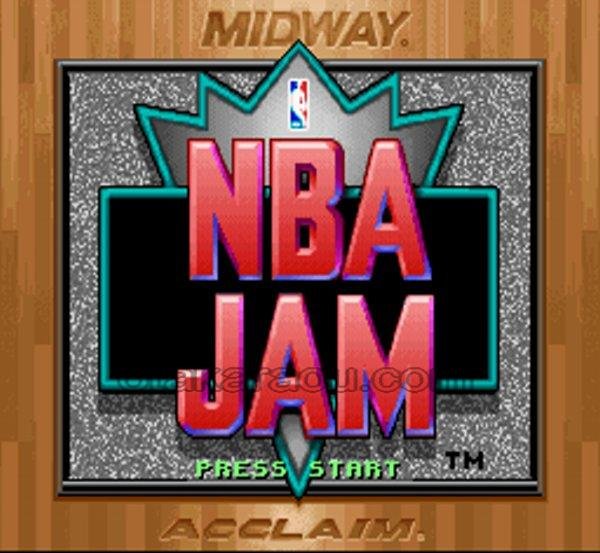 NBAジャム スーパーファミコンソフト / 起動確認済み プレイ画面 / NBAジャム Super Famicom Game Gameplay Screenshot
