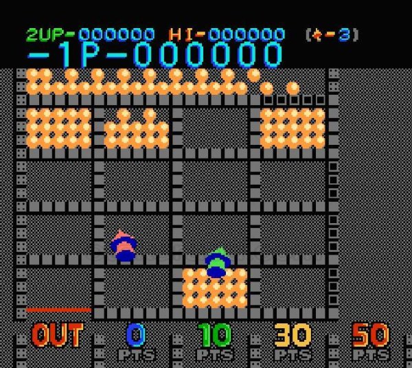 ロットロット ファミコンソフト / 起動確認済み プレイ画面 / Lot Lot Famicom Game Gameplay Screenshot
