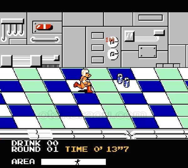 メトロクロス ファミコンソフト / 起動確認済み プレイ画面 / メトロクロス Famicom Game Gameplay Screenshot