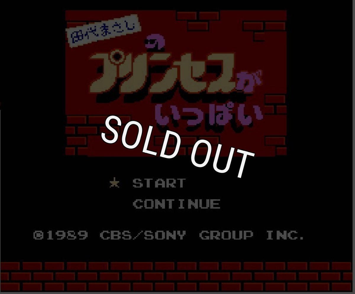 ファミコンソフト 名作 田代まさしのプリンセスがいっぱい