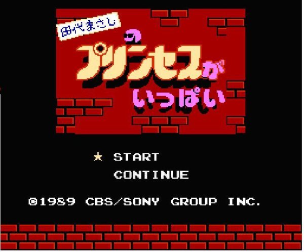 ファミコンソフト 名作 田代まさしのプリンセスがいっぱい