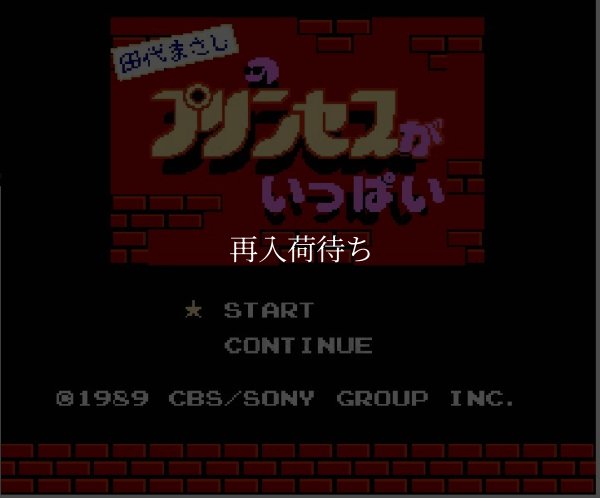 ファミコンソフト 名作 田代まさしのプリンセスがいっぱい