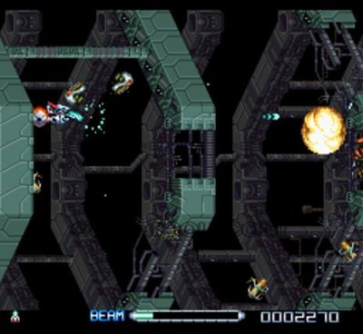 R-TYPEIII(アールタイプ3) スーパーファミコンソフト / 起動確認済み プレイ画面 / R-TYPEIII Super Famicom Game Gameplay Screenshot