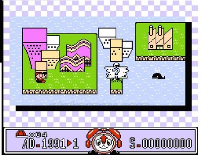 たいむ・ゾーン ファミコンソフト カセットのみ (端子清掃済) 中古