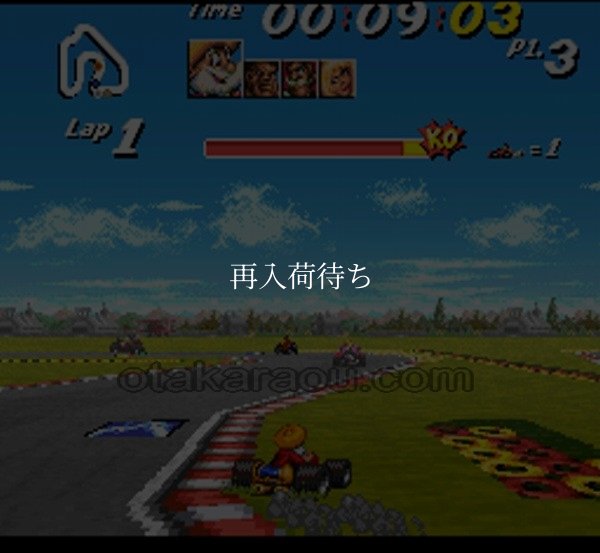 ストリートレーサー スーパーファミコンソフト / 起動確認済み プレイ画面 / ストリートレーサー Super Famicom Game Gameplay Screenshot