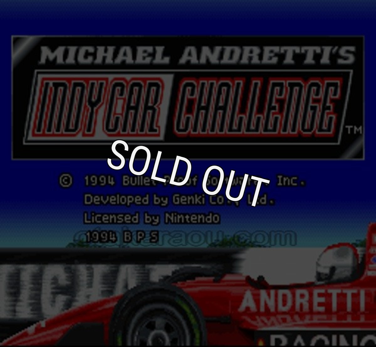 スーパーファミコン名作 マイケル・アンドレッティ インディカーチャレンジ