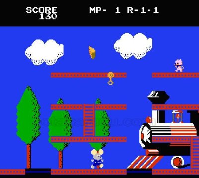 【激レア】ナムコ 下敷き バベルの塔 パックランド マッピー ファミコン レトロ マッピーランド ファミコンソフト カセットのみ (端子清掃済) 中古