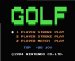 ゴルフ (絵柄版) ファミコンソフト / 起動確認済み プレイ画面 / Golf Famicom Game Gameplay Screenshot